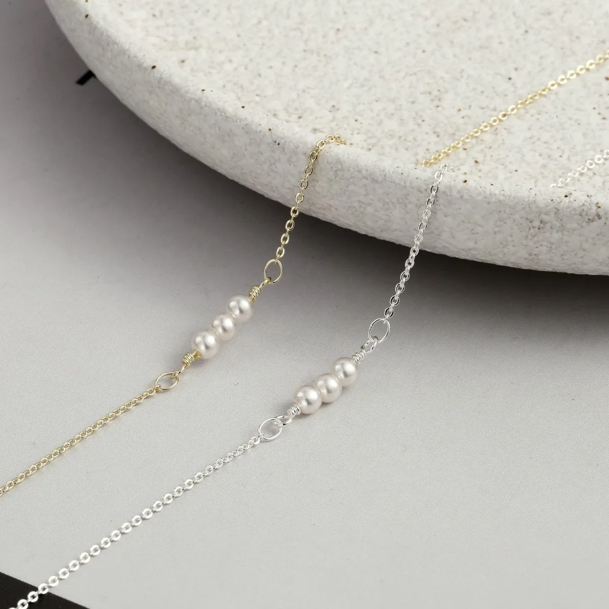 Kyerlyn Dainty Pearl Necklaces Collection