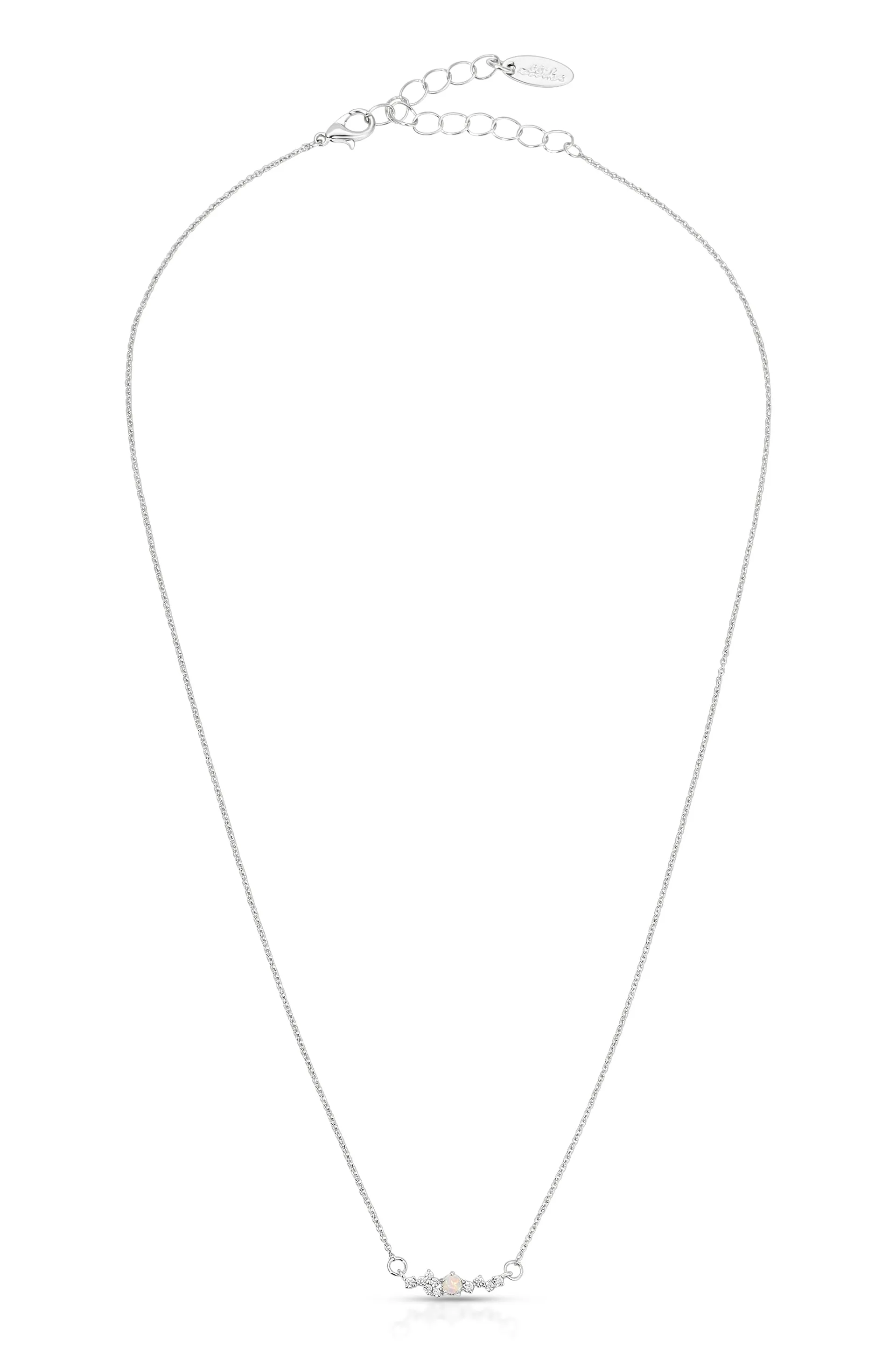 Layered Opal Lariat Necklace Set of 3