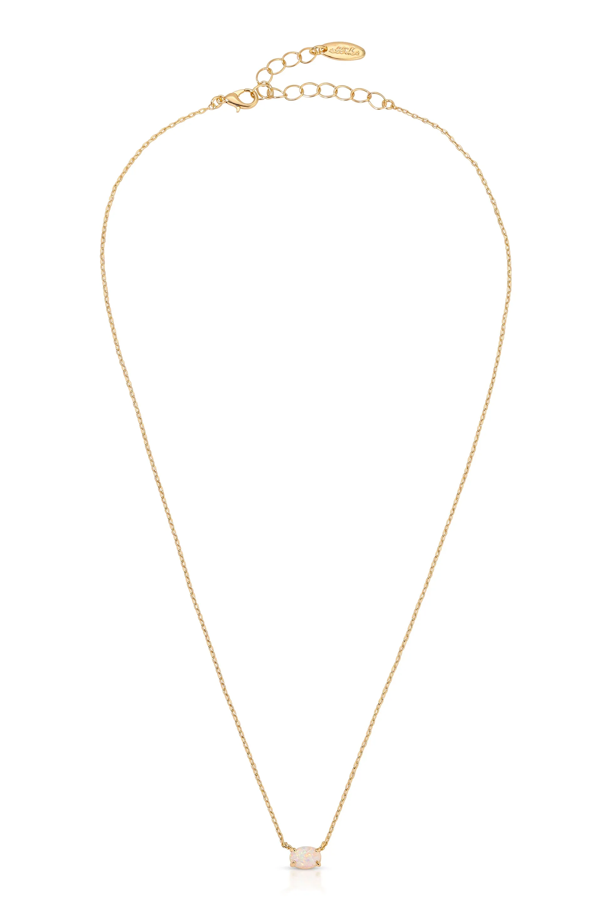 Layered Opal Lariat Necklace Set of 3