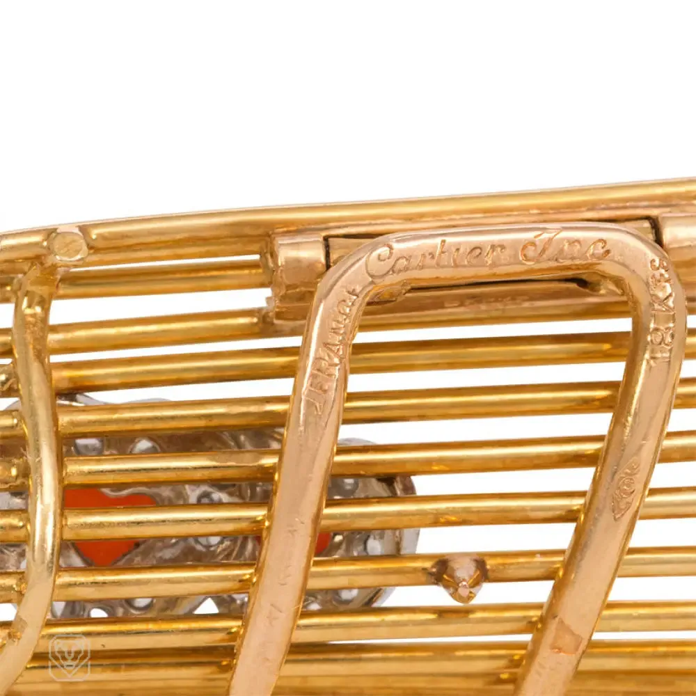 Lovers on bench brooch. Cartier, Paris