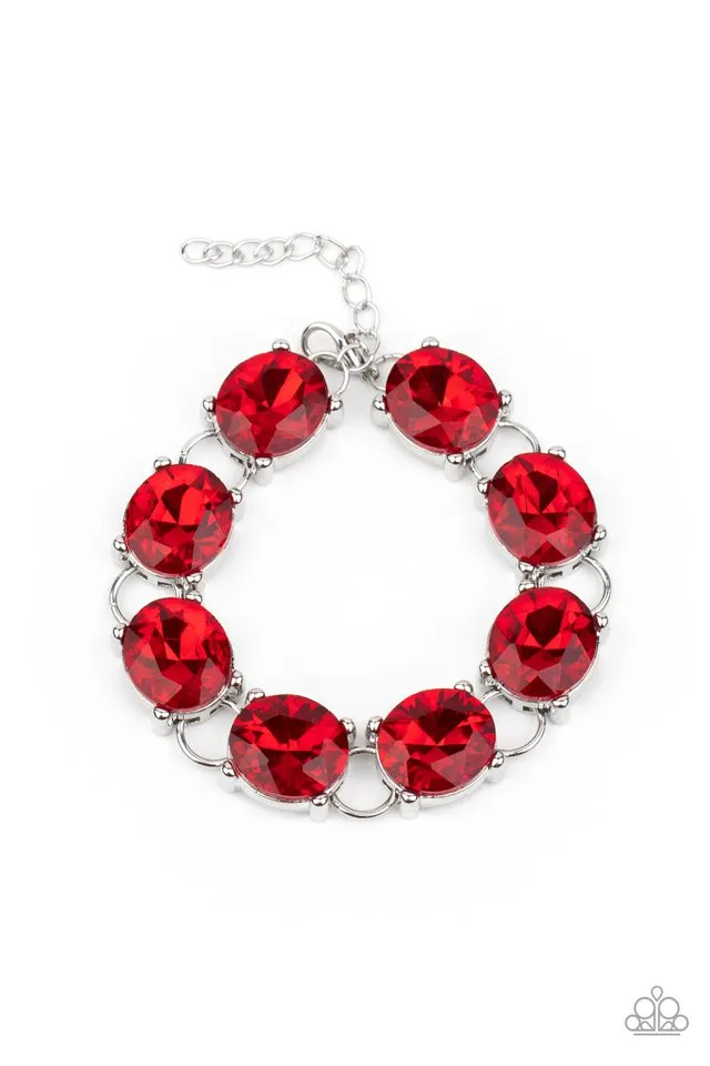 Paparazzi Bracelet ~ Mind Your Manners - Red