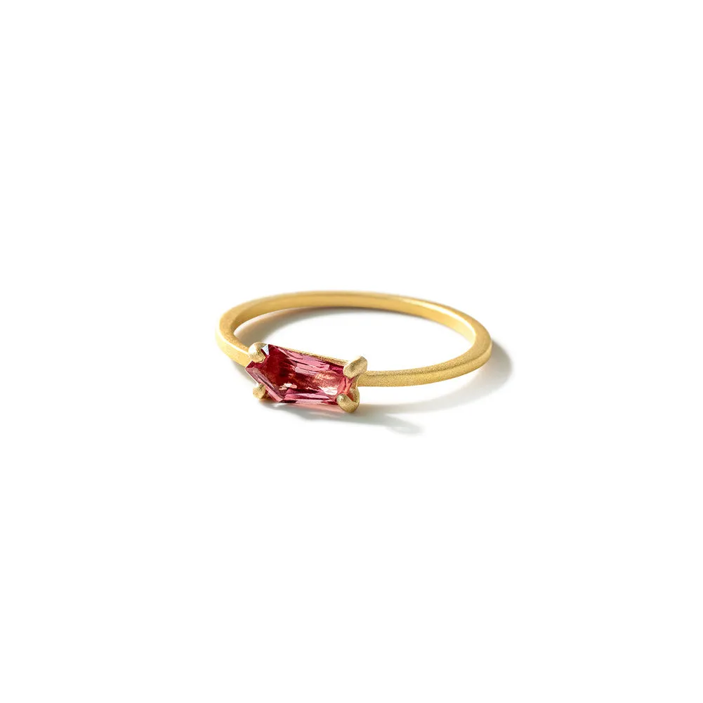 portrait-cut sapphire stacking rings