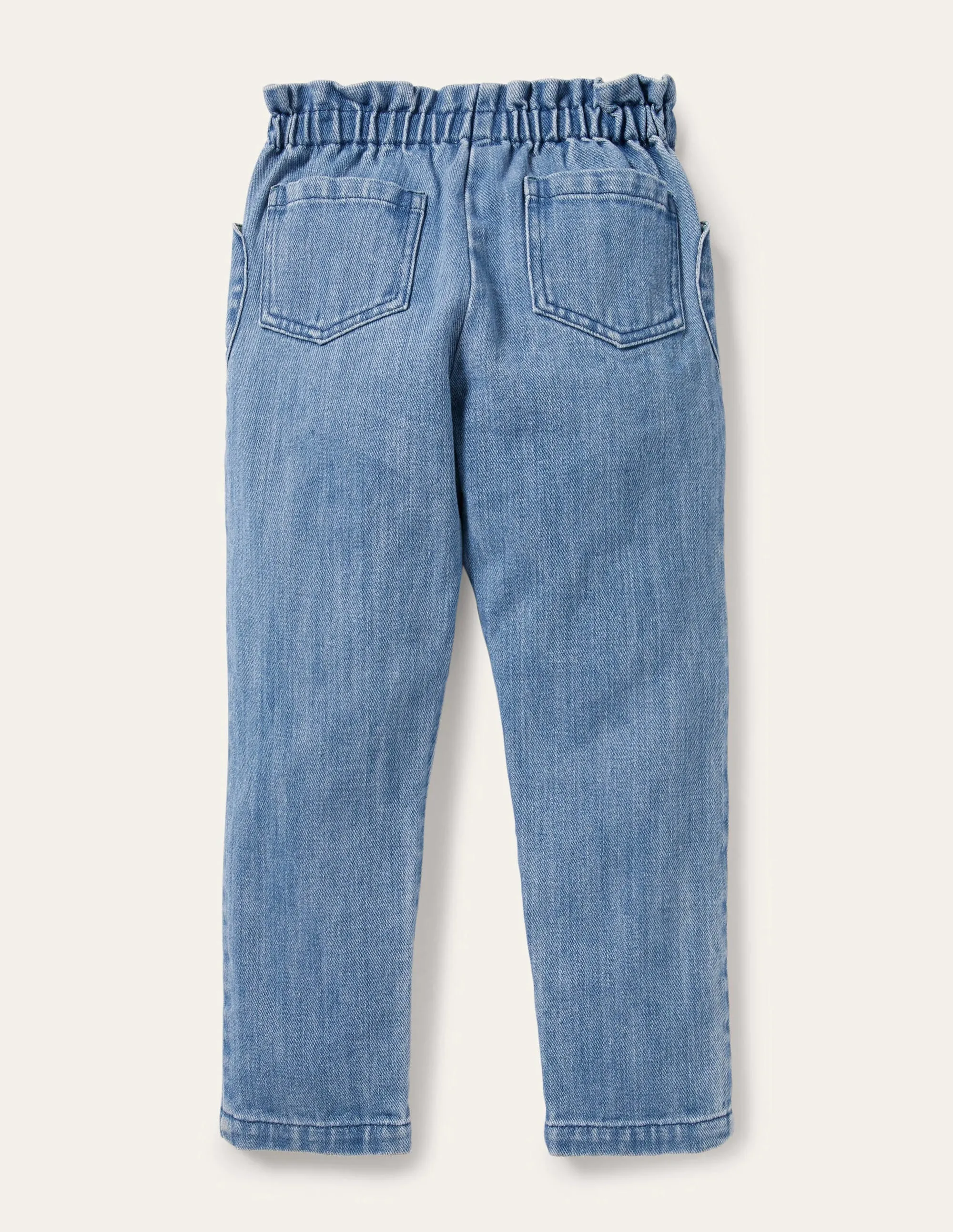 Pull-on Trousers-Mid Vintage Denim
