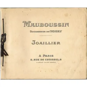 "Mauboussin. Successeur De Noury. Joaillier A Paris" 1925