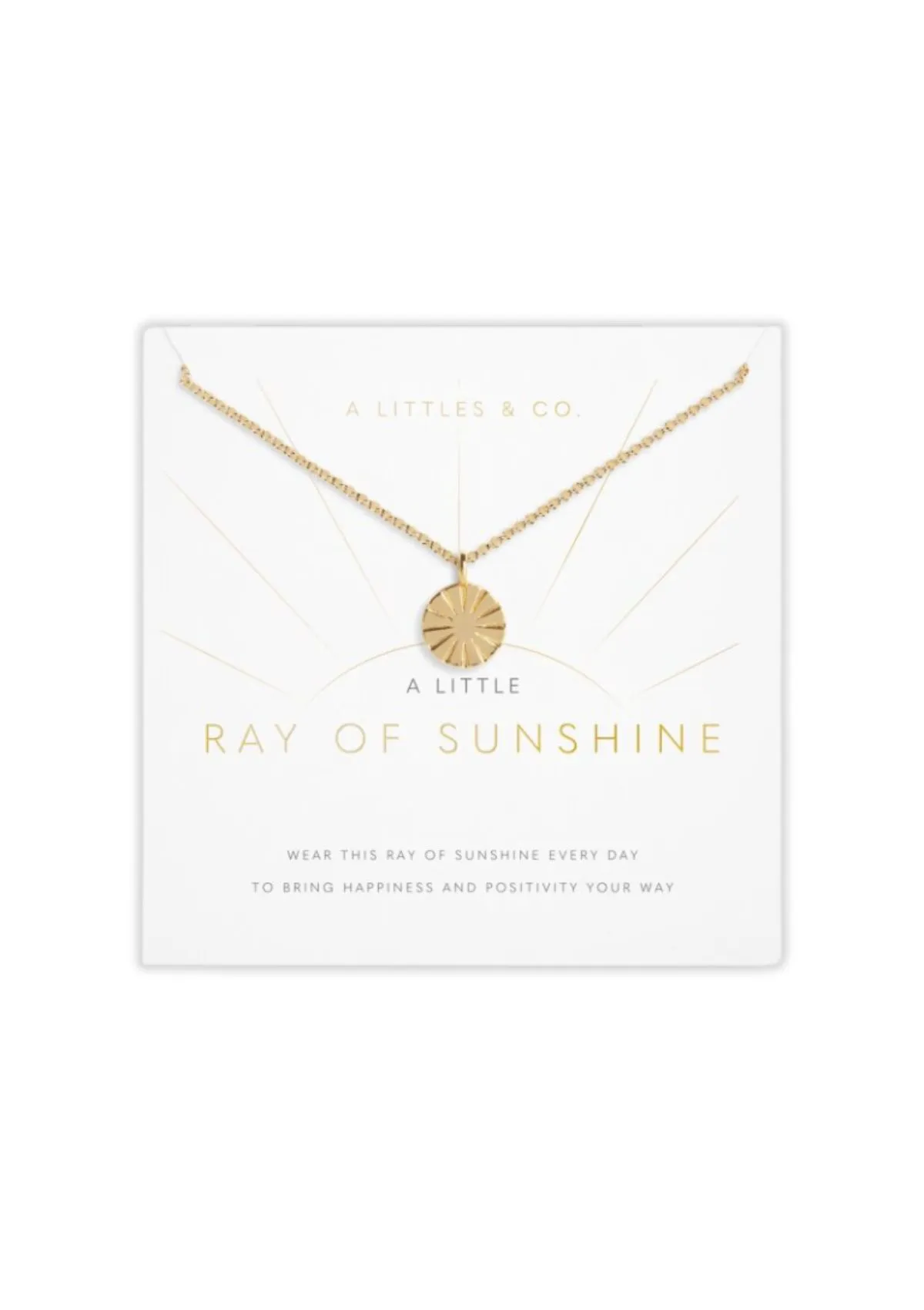 "Ray Of Sunshine" Gold Necklace