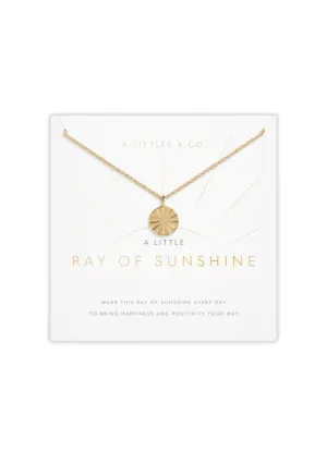 "Ray Of Sunshine" Gold Necklace