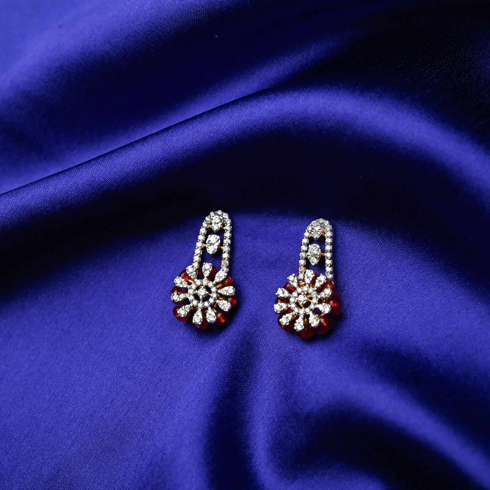 Ruby Love - Earrings with Pendant Set