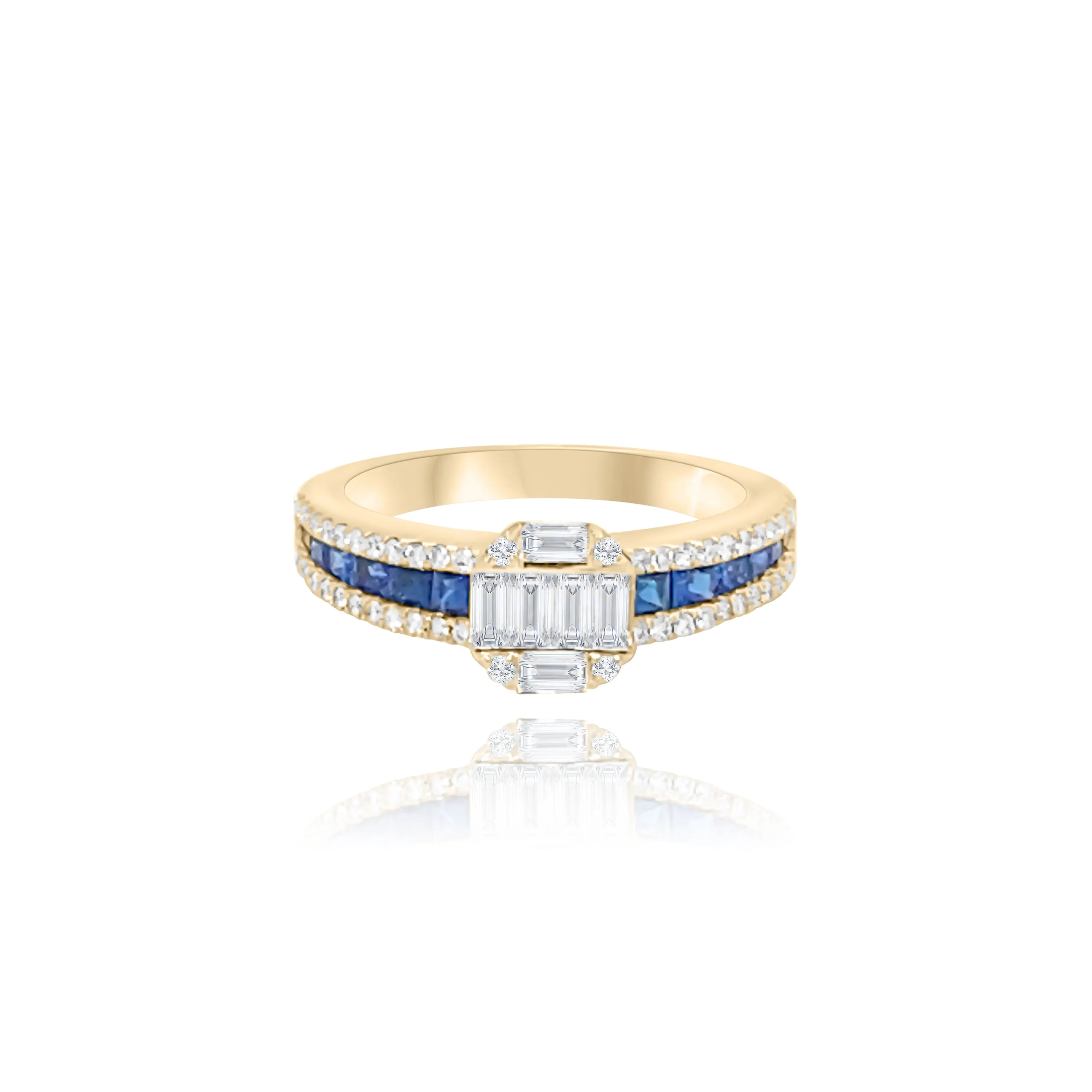 Sapphires & Diamonds “Lilian” Ring