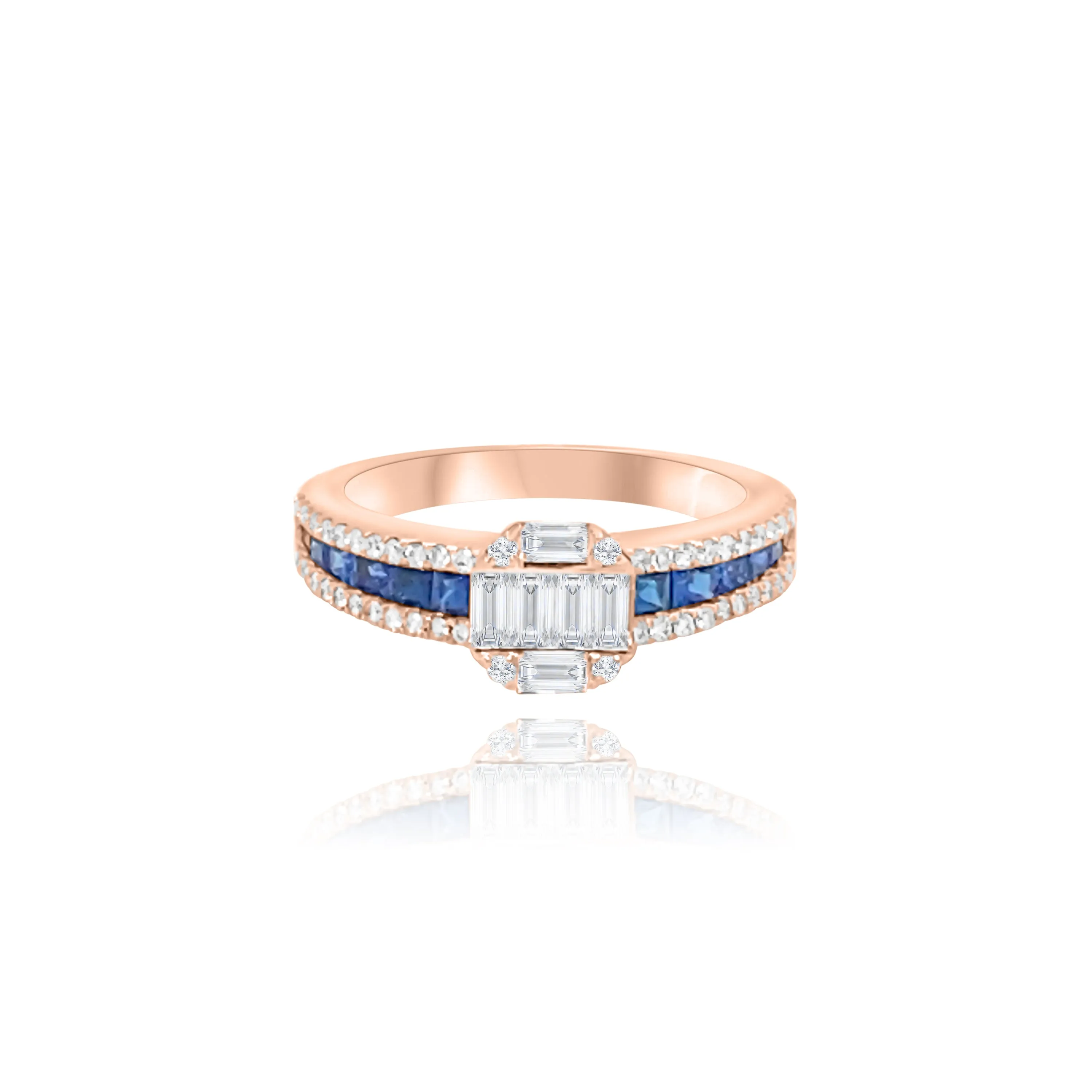 Sapphires & Diamonds “Lilian” Ring