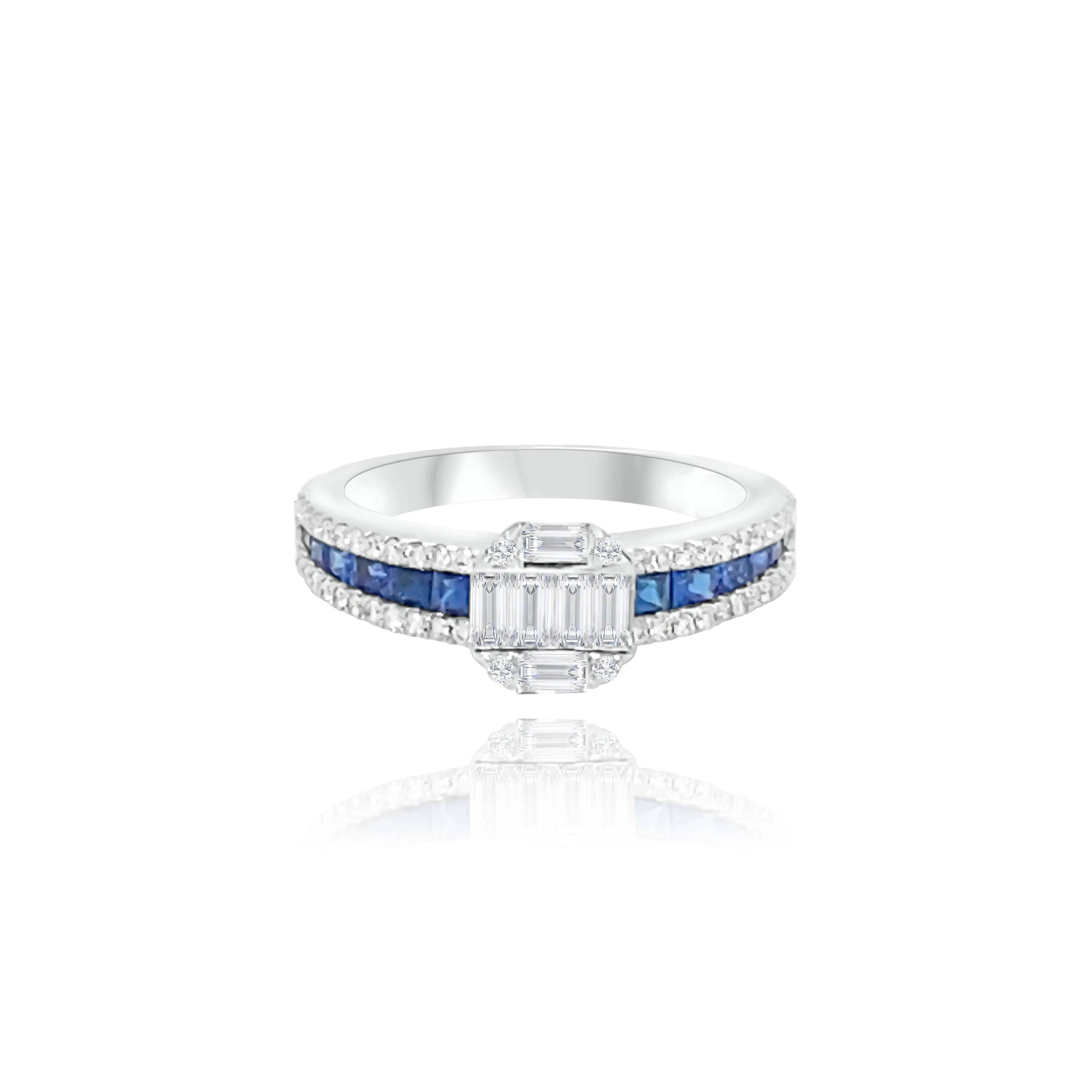 Sapphires & Diamonds “Lilian” Ring