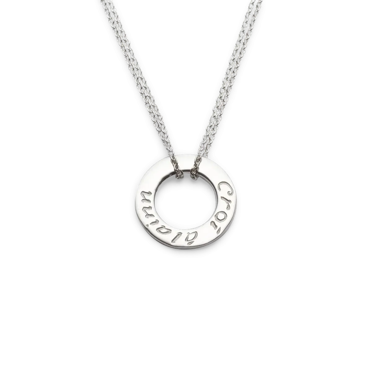 Silver Croí alainn single pendant