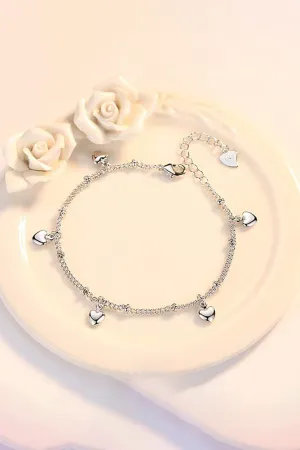 Silver Love Heart Bracelets