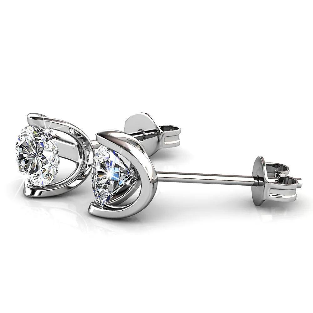 Star Mizar Stud Earrings Embellished With SWAROVSKI Crystals