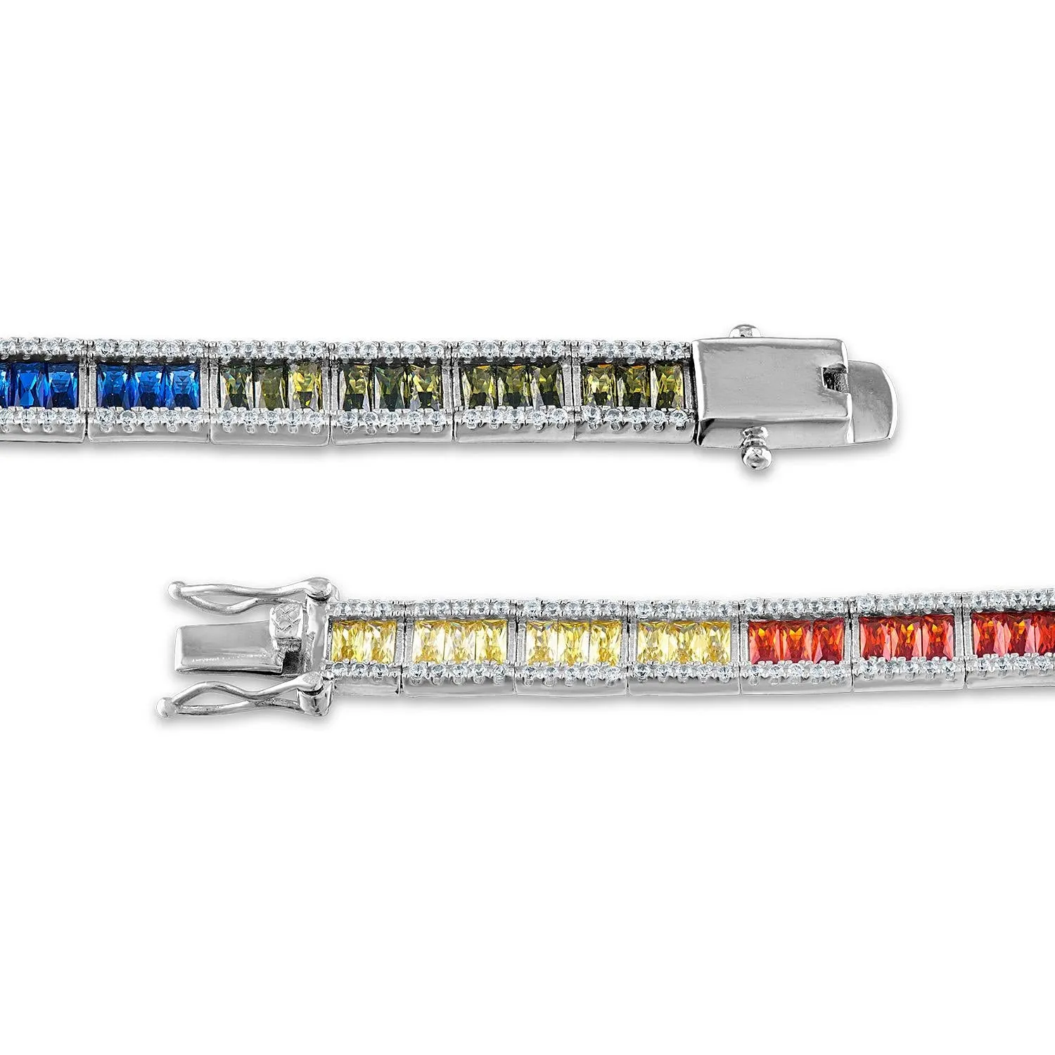 Sterling Silver Cubic Zirconia 7.5-inch Tennis Bracelet