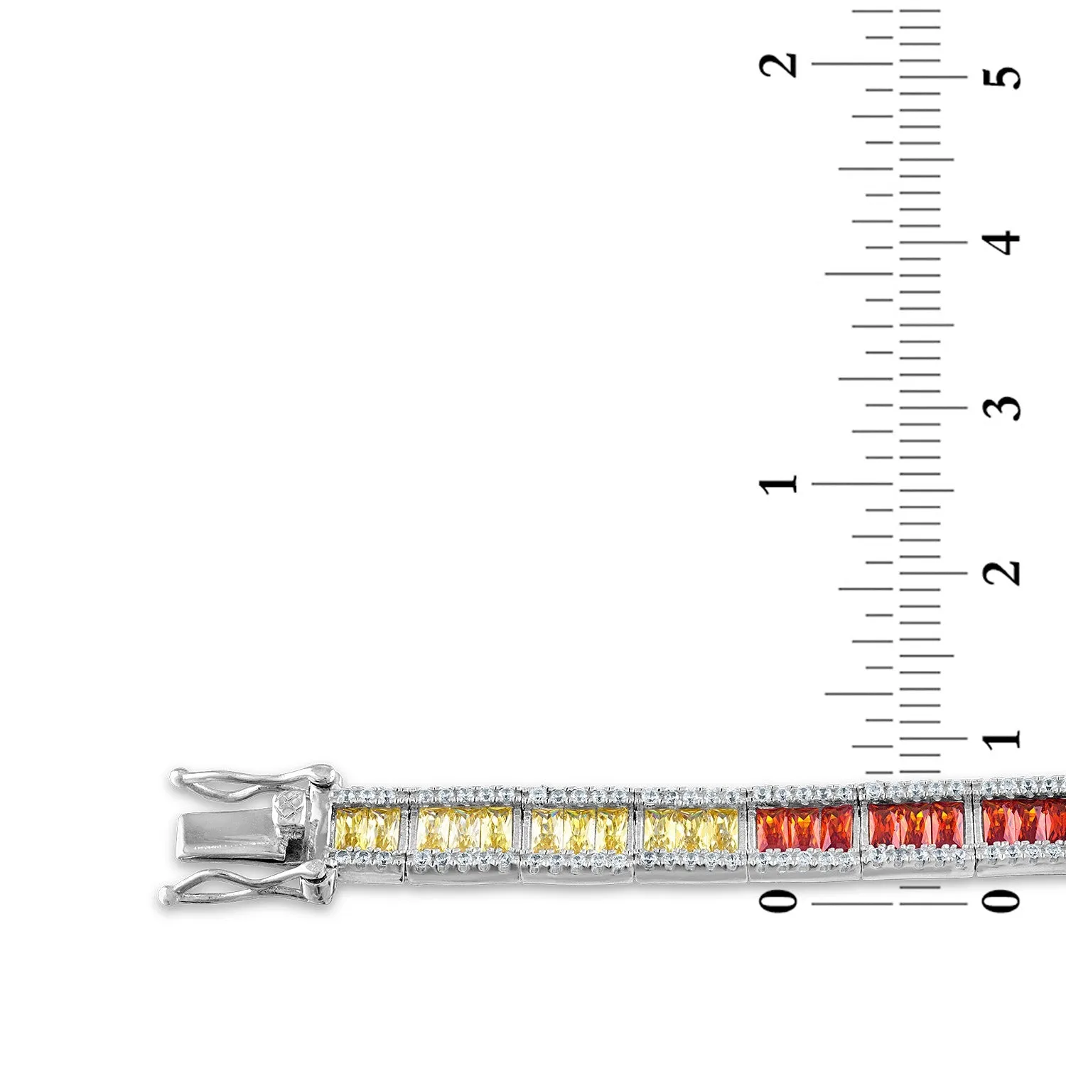 Sterling Silver Cubic Zirconia 7.5-inch Tennis Bracelet