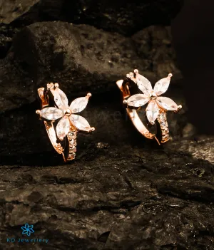 The Flora Silver Rosegold Hoops